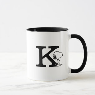 Peanuts Snoopy Monogram K Mug