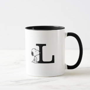 Peanuts Snoopy Monogram L Mug