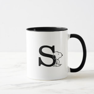 Peanuts Snoopy Monogram S Mug