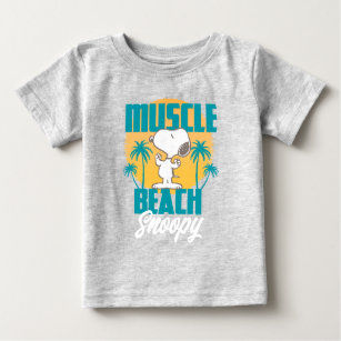Peanuts   Snoopy Muscle Beach Baby T-Shirt