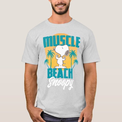 Peanuts  Snoopy Muscle Beach T_Shirt