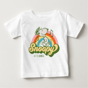 Peanuts Snoopy Music Rainbow Baby T-Shirt