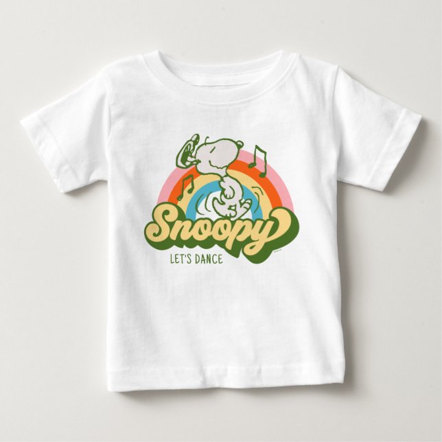 Peanuts | Snoopy Music Rainbow Baby T-Shirt (Front)