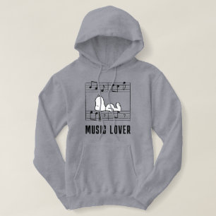 Peanuts   Snoopy Musical Notes Hoodie