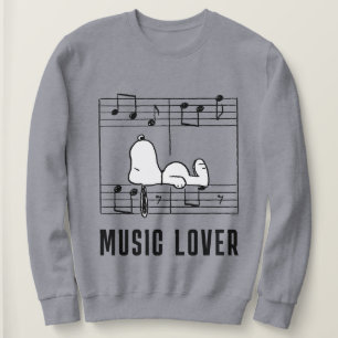 Peanuts Snoopy Musical Notes Sweatshirt