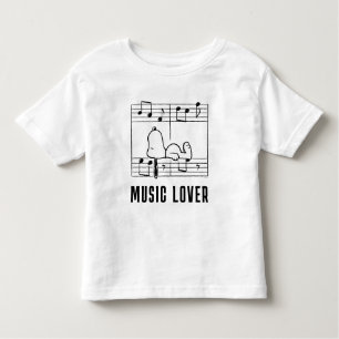Peanuts Snoopy Musical Notes Toddler T-shirt