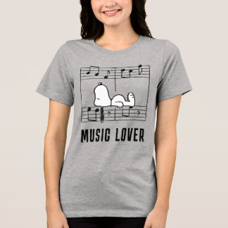 Peanuts | Snoopy Musical Notes Tri-Blend Shirt