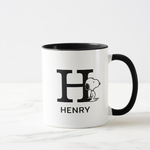 Peanuts  Snoopy Name  Monogram H Mug