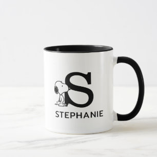 Peanuts Snoopy Name & Monogram S Mug