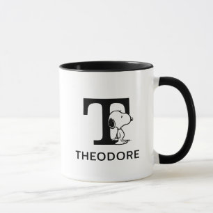 Peanuts Snoopy Name & Monogram T Mug