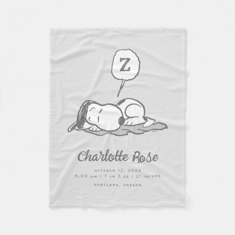 Peanuts | Snoopy Nap Baby Fleece Blanket