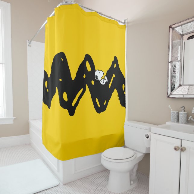 Peanuts | Snoopy Nap Shower Curtain (In Situ)