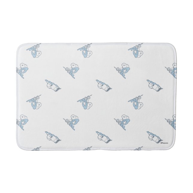 Peanuts | Snoopy Nap Time Pattern Bath Mat (Front)