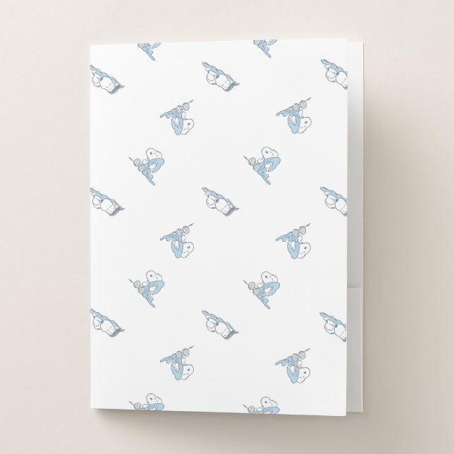 Peanuts | Snoopy Nap Time Pattern Pocket Folder (Front)