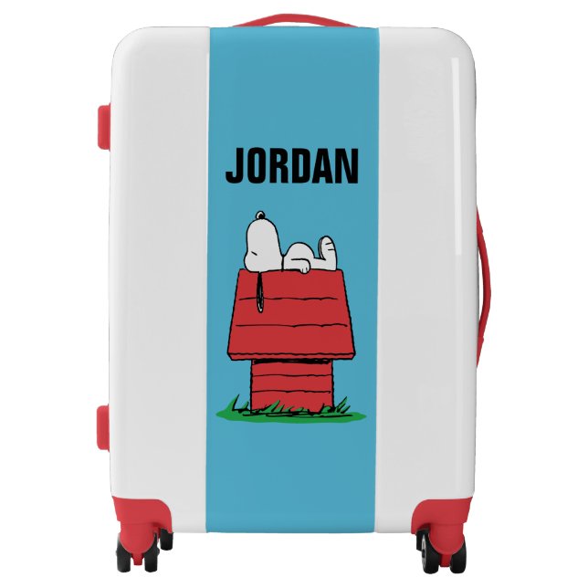Peanuts | Snoopy Napping | Add Your Name Luggage (Front)