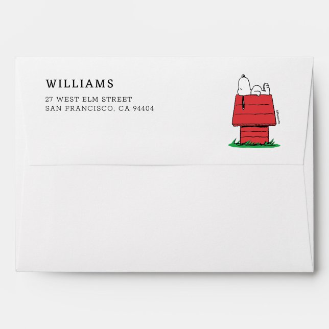 Peanuts | Snoopy Napping Envelope (Back (Top Flap))