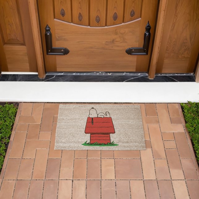 Peanuts Snoopy Napping Fiber Doormat (Insitu (Outdoor))
