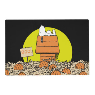 Peanuts Snoopy Napping in the Pumpkin Patch Placemat