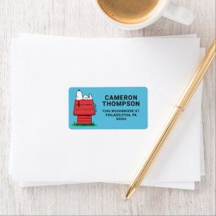 Peanuts   Snoopy Napping Label