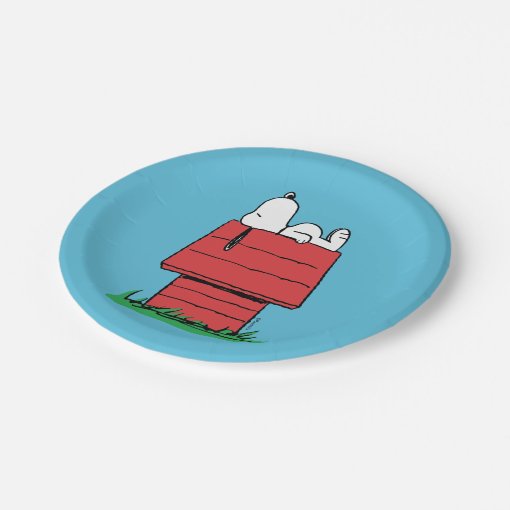 Peanuts Snoopy Napping Paper Plates Zazzle