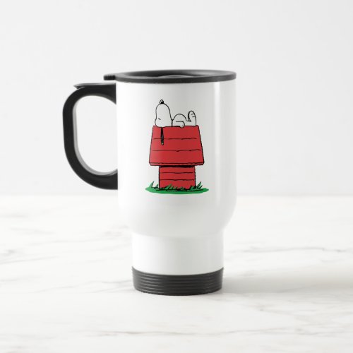 Peanuts  Snoopy Napping Travel Mug