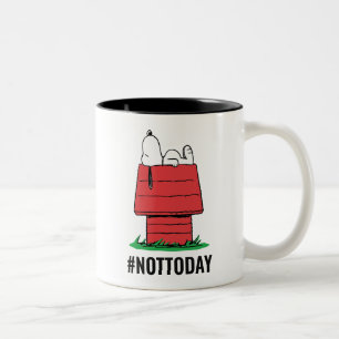 Peanuts   Snoopy Napping Two-Tone Coffee Mug