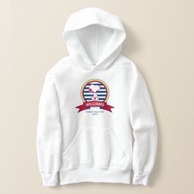 Peanuts | Snoopy Nautical Badge Hoodie (Laydown)