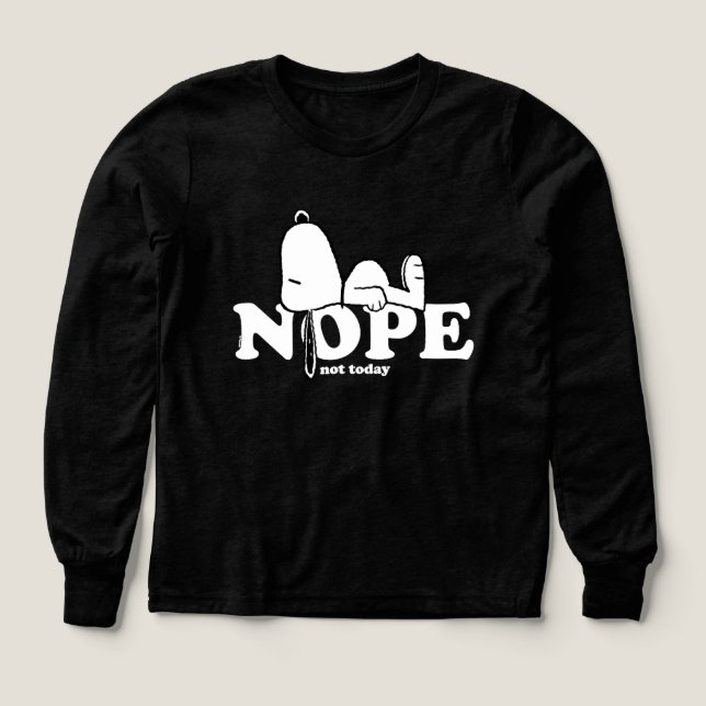 Peanuts Snoopy Nope Tri-Blend Shirts (Design Front)