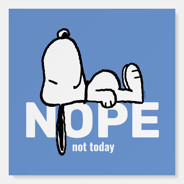 Peanuts | Snoopy Not Today Foam Board (Front)