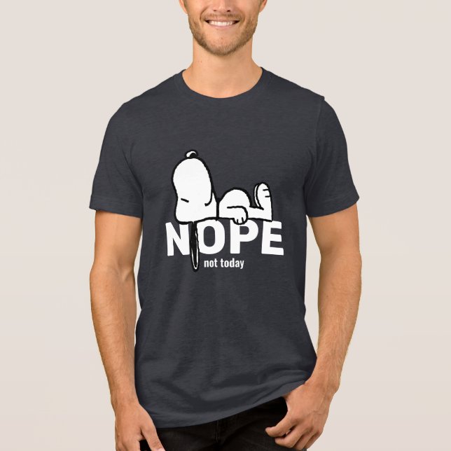 Peanuts | Snoopy Not Today | I'm Retired Tri-Blend Shirt (Front)