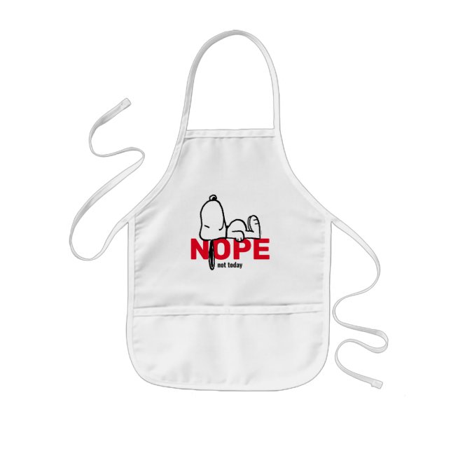Peanuts | Snoopy Not Today Kids' Apron (Front)
