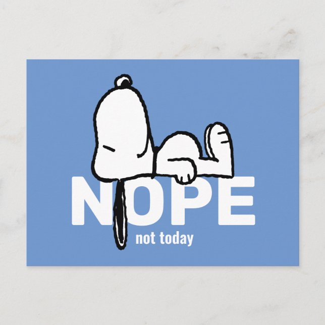 Peanuts | Snoopy Not Today Postcard (Front)