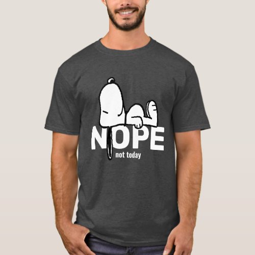 Peanuts  Snoopy Not Today T_Shirt