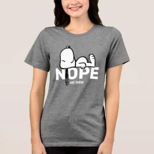 Peanuts   Snoopy Not Today Tri-Blend Shirt