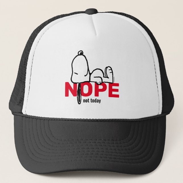 Peanuts | Snoopy Not Today Trucker Hat (Front)
