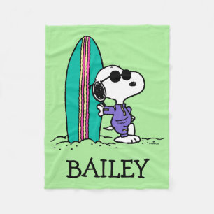 Peanuts Snoopy Ocean High Tide Fleece Blanket