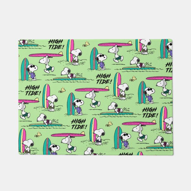 Peanuts | Snoopy Ocean High Tide Pattern Doormat (Front)