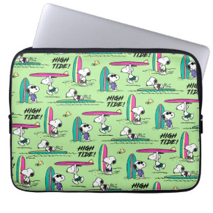 Peanuts Snoopy Ocean High Tide Pattern Laptop Sleeve
