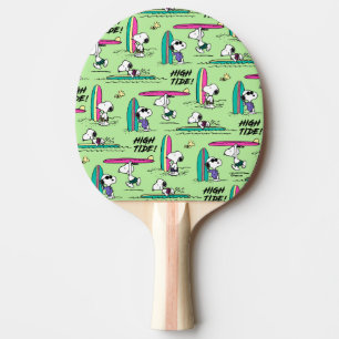 Peanuts   Snoopy Ocean High Tide Pattern Ping Pong Paddle