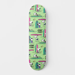 Peanuts Snoopy Ocean High Tide Pattern Skateboard