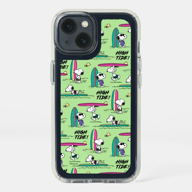 Peanuts | Snoopy Ocean High Tide Pattern Speck iPhone 13 Case (Front)