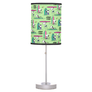 Peanuts   Snoopy Ocean High Tide Pattern Table Lamp