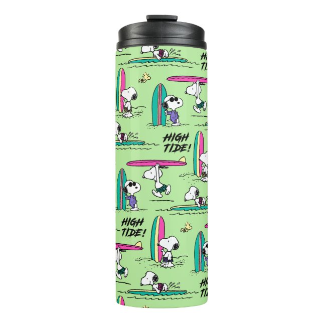 Peanuts | Snoopy Ocean High Tide Pattern Thermal Tumbler (Front)