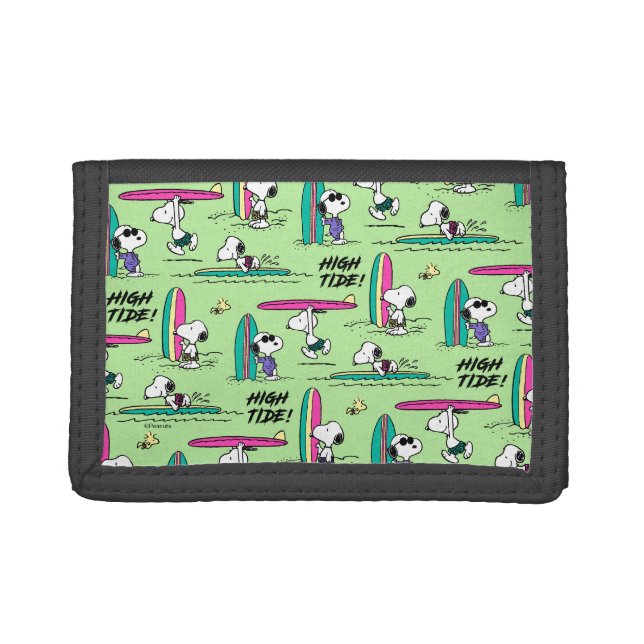 Peanuts | Snoopy Ocean High Tide Pattern Trifold Wallet (Front)