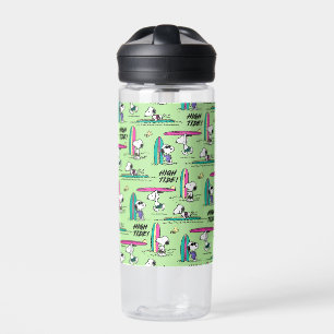 Peanuts Snoopy Ocean High Tide Pattern Water Bottle