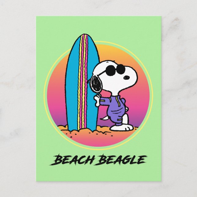 Peanuts | Snoopy Ocean High Tide Postcard (Front)
