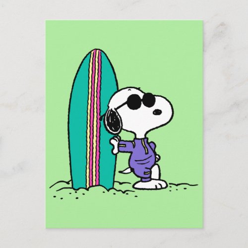 Peanuts  Snoopy Ocean High Tide Postcard