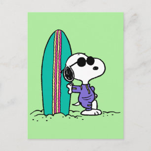 Peanuts Snoopy Ocean High Tide Postcard