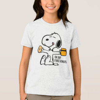 Peanuts | Snoopy OK But First Coffee Tri-Blend Shirt