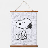 Snoopy and Woodstock Holding Balloons Padded Wall Hanging Set